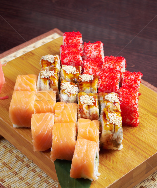 set of japanese sushi.  Stock photo © fanfo