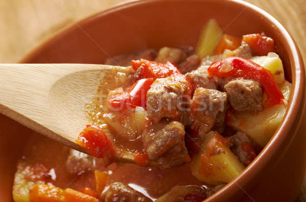 Foto stock: Húngaro · quente · sopa · tradicional · caseiro · comida