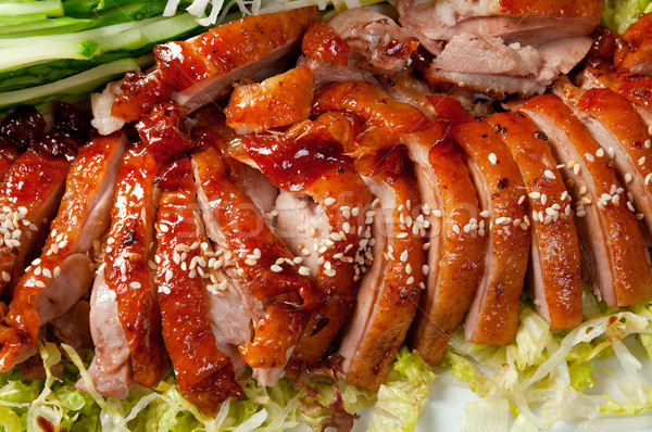 Kaczka chińczyk stylu płytki żywności Zdjęcia stock © fanfo