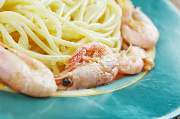 スパゲティ 雌馬 イタリア語 パスタ シーフード 海 ストックフォト © fanfo