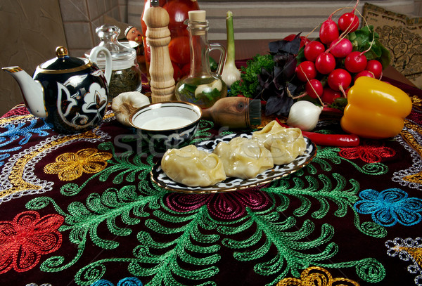 Uzbek  manti  Stock photo © fanfo