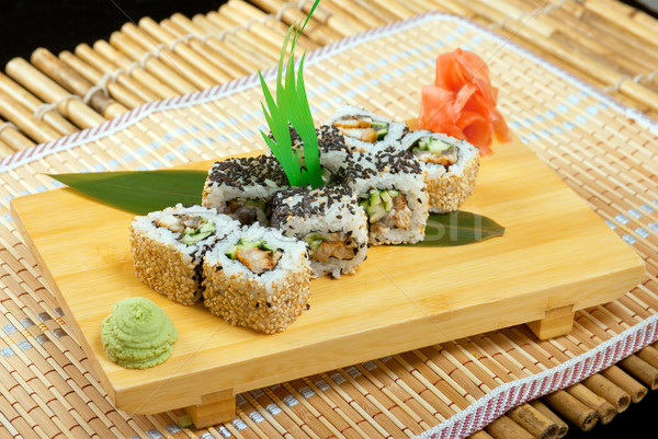 Japonais sushis traditionnel poissons restaurant [[stock_photo]] © fanfo