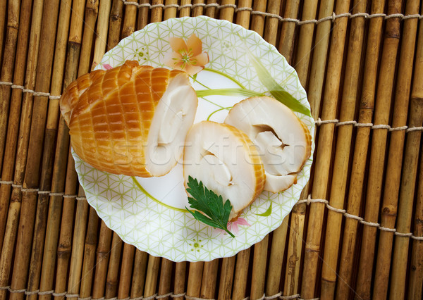 Wędzony kałamarnica toczyć ryb zdrowia restauracji Zdjęcia stock © fanfo