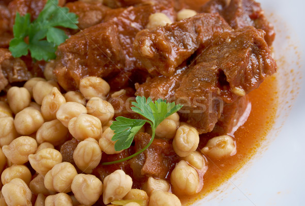  Chtitha Lham – Lamb in a Red Sauce Stock photo © fanfo