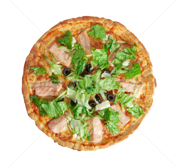 Pizza Atlantic salmon  Stock photo © fanfo