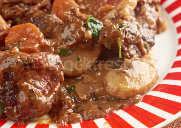 Beef bourguigno Stock photo © fanfo