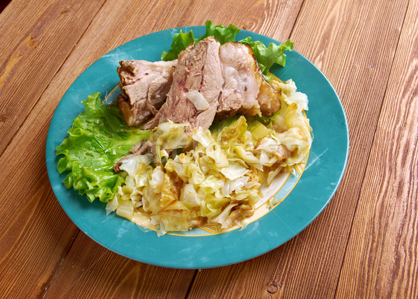 Bavarian  grilled knuckel of pork Stock photo © fanfo