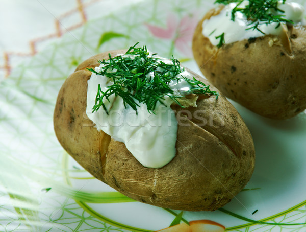 Finnish baked potatoes Stock photo © fanfo
