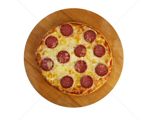 homemade  pizza  Pepperoni.Closeup  Stock photo © fanfo