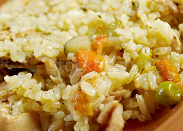 chicken l pilaf Stock photo © fanfo