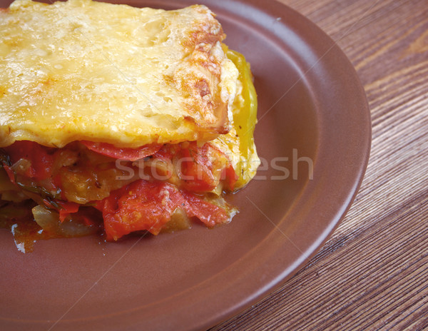 vegetable lasagna Stock photo © fanfo