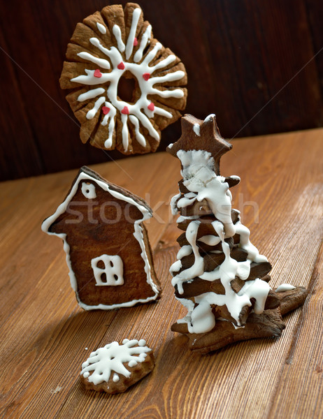 Lebkuchen Weihnachten Holz schließen heidnischen Stock foto © fanfo