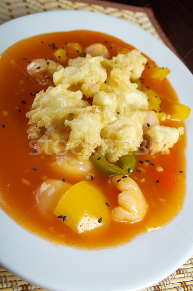 Seafood tempura vegetable Stock photo © fanfo