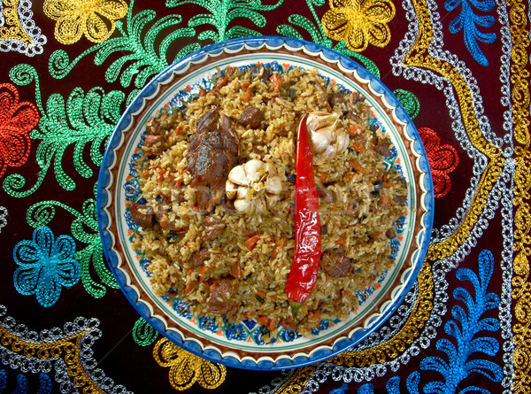 Oriental  pilaf Stock photo © fanfo