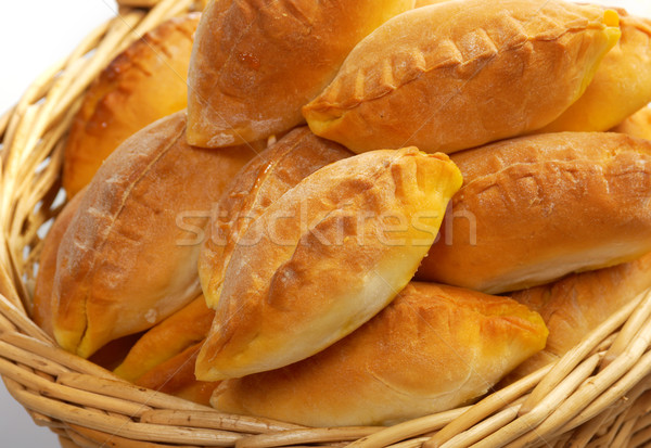 Basket full of pasties  Stock photo © fanfo
