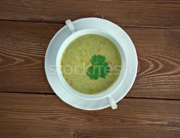 Gheara traditional fel de mâncare Scoţia lapte legume Imagine de stoc © fanfo