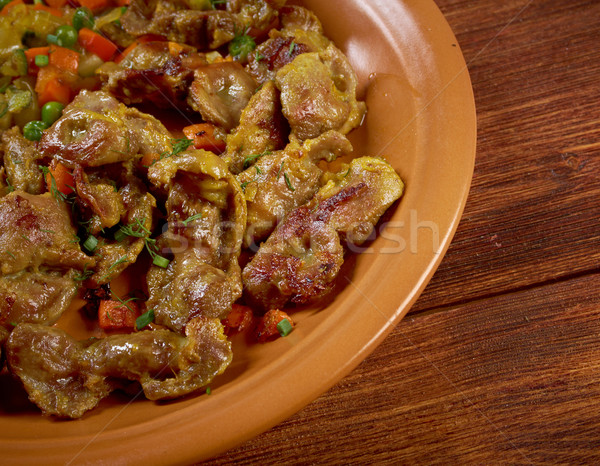Jerozolima mieszany grill mięso z grilla naczyń specjalność Zdjęcia stock © fanfo