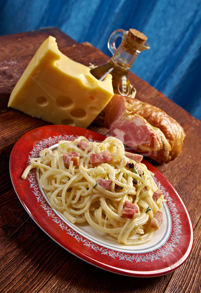 Spaghetti Carbonara  Stock photo © fanfo