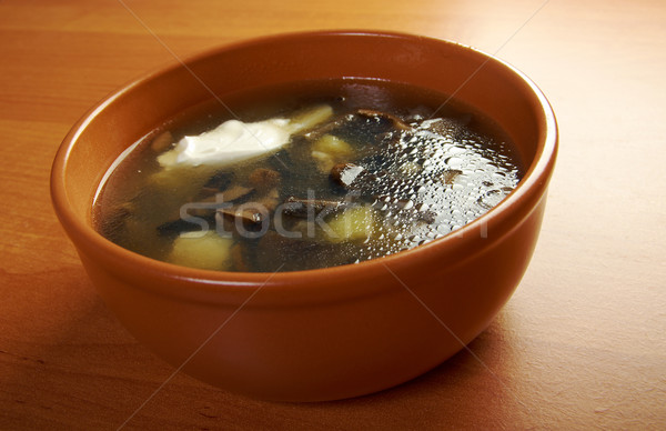 home made mushroom soup Stock photo © fanfo