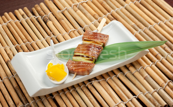 Japanese skewered. Kebab Stock photo © fanfo