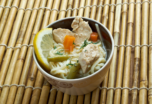 chinese noodle with chicken  Stock photo © fanfo
