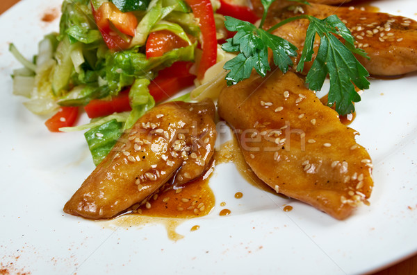 Grilled chicken breasts  Stock photo © fanfo