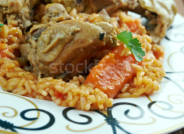 riz gras  poulet Stock photo © fanfo