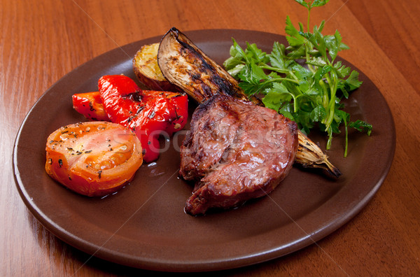 Grilled beef  - steak Stock photo © fanfo