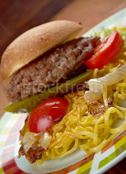 Chow mein sandwich Stock photo © fanfo