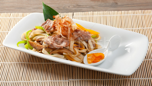 Carne berinjela japonês cozinha comida Foto stock © fanfo