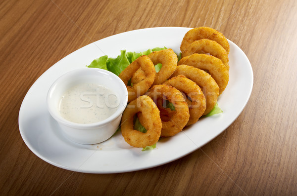 Onion Rings Breaded Stock photo © fanfo