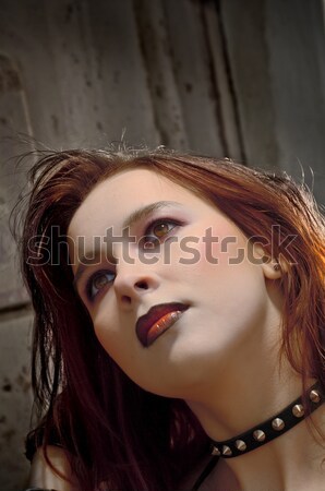 [[stock_photo]]: Femme · rétro · renaissance · portrait · fille · modèle