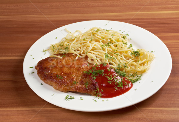 ızgara sığır eti akşam yemeği et biber yemek Stok fotoğraf © fanfo
