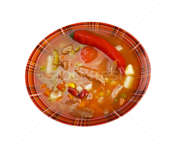 spicy Mexican soup Stock photo © fanfo