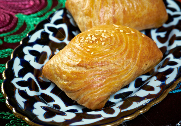 traditional eastern food samsa. Stock photo © fanfo