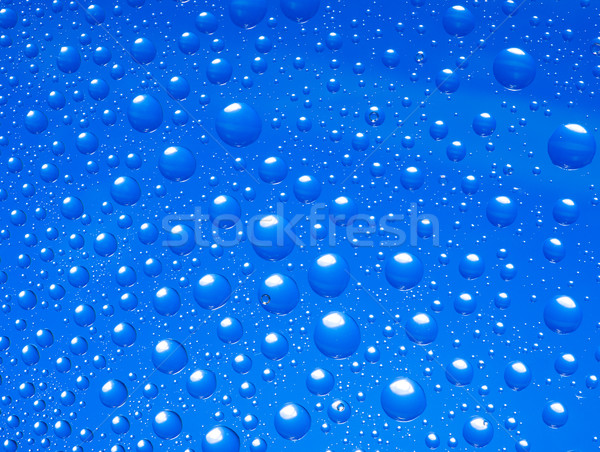 Stock fotó: Kék · vízcseppek · felfelé · háttér · minta · cseppek