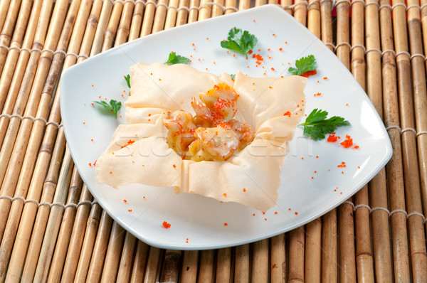Chinez dim sum aperitive bucatarie fierbinte bufet Imagine de stoc © fanfo
