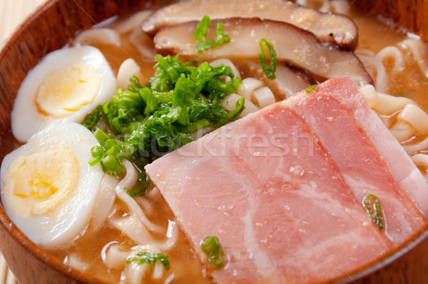delicious miso ramen Stock photo © fanfo