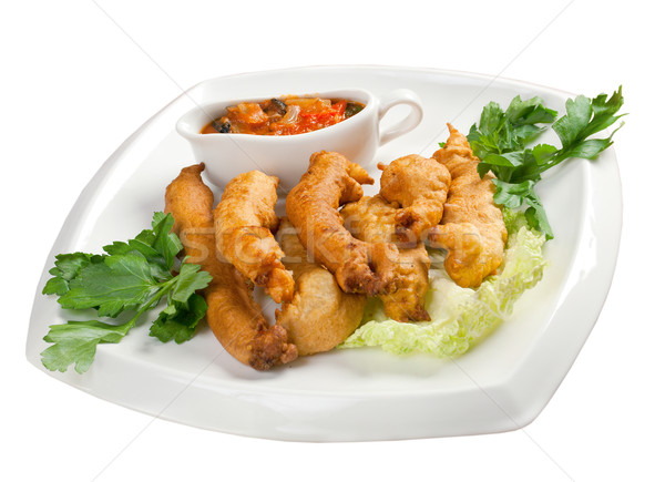 Japanese Cuisine - Tempura Chicken Stock photo © fanfo