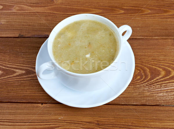 Creamy cabbage and sorrel soup Stock photo © fanfo