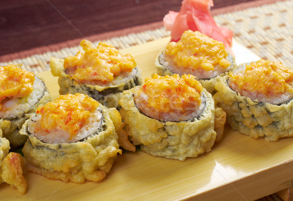 Japanese fried tempura  sushi   Stock photo © fanfo