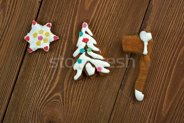 Lebkuchen Weihnachten Holz schließen heidnischen Stock foto © fanfo