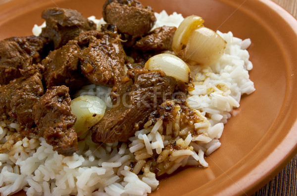 Moroccan Lamb Tagine Stock photo © fanfo