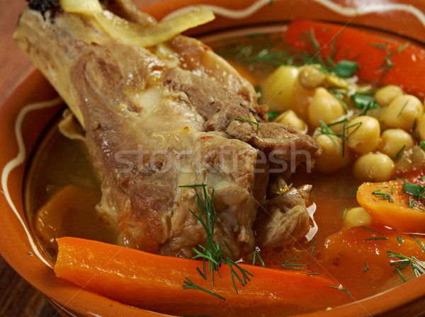 Tradicional sopa cozinha prato legumes cozinhar Foto stock © fanfo