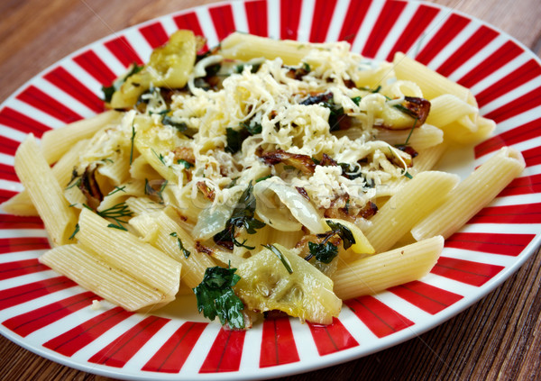 Mezze penne alla formaggella Stock photo © fanfo