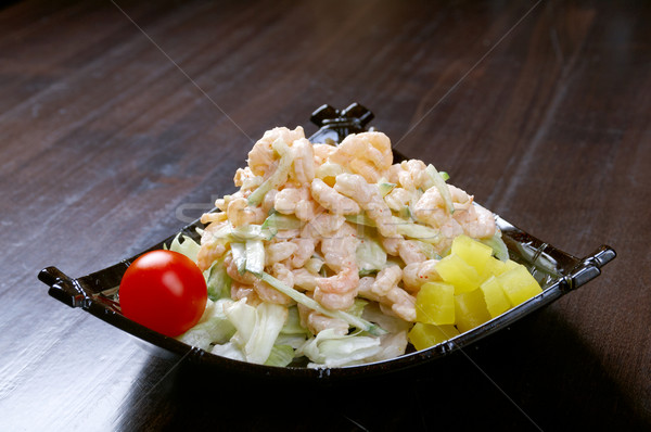 japanese salad with prawn  Stock photo © fanfo