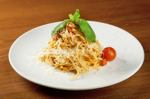 спагетти лист Кука свежие блюдо диета Сток-фото © fanfo