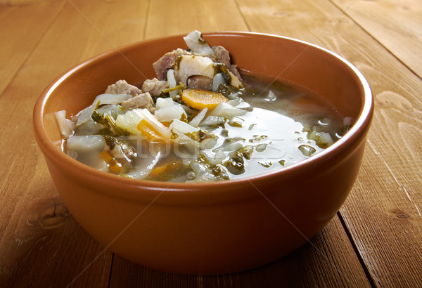 Russian national cabbage soup Stock photo © fanfo