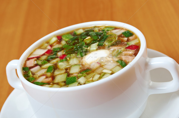 Froid soupe traditionnel été maison [[stock_photo]] © fanfo