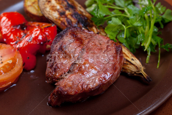 Grilled beef  - steak Stock photo © fanfo